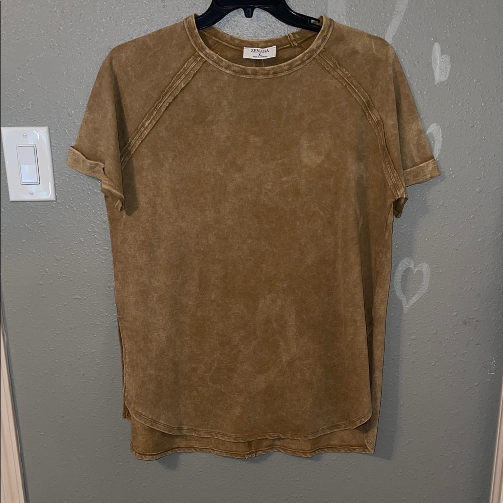 NEW❗️Brown/Tan 100% Cotton Top